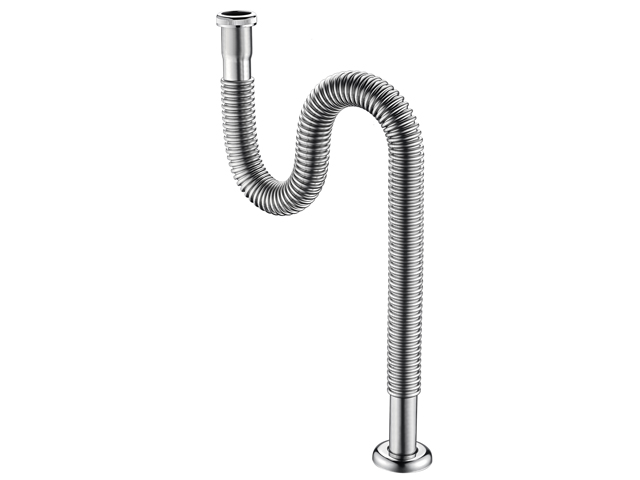 不锈钢波纹面盆排水管